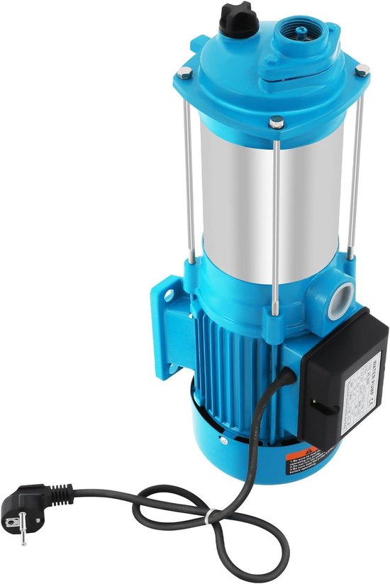Centrifugaalpomp Huiswater - Tuinpomp Hogedrukpomp - Water Voorziening - Roestvrijstalen Constructie - 4000 l/u 110 m - Zilver — afbeelding 5