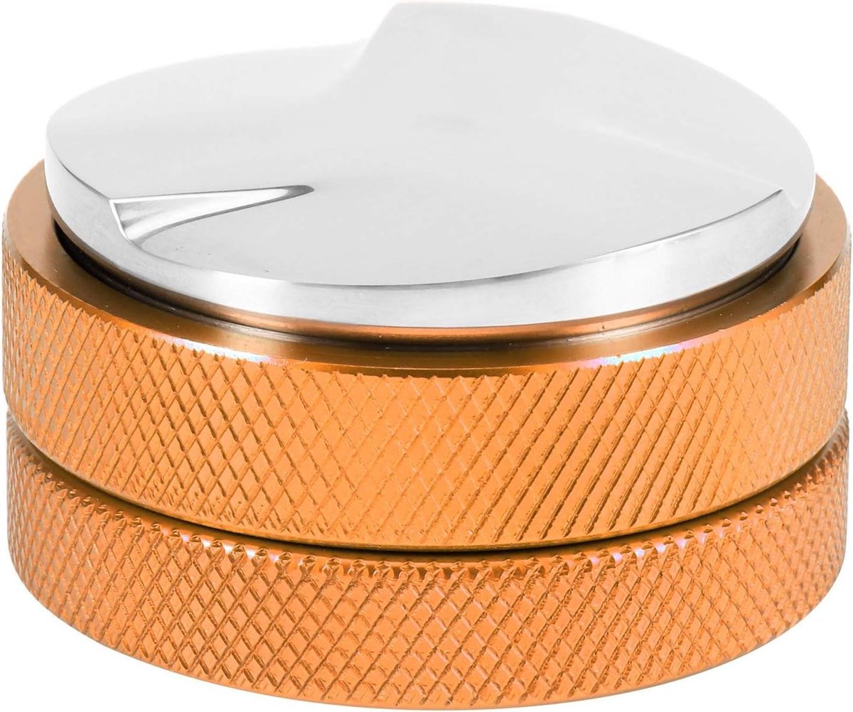 Koffie Tamper - Koffie Distributor - Espresso Bereiden - Verstelbare Diepte - 58mm - Roségoud