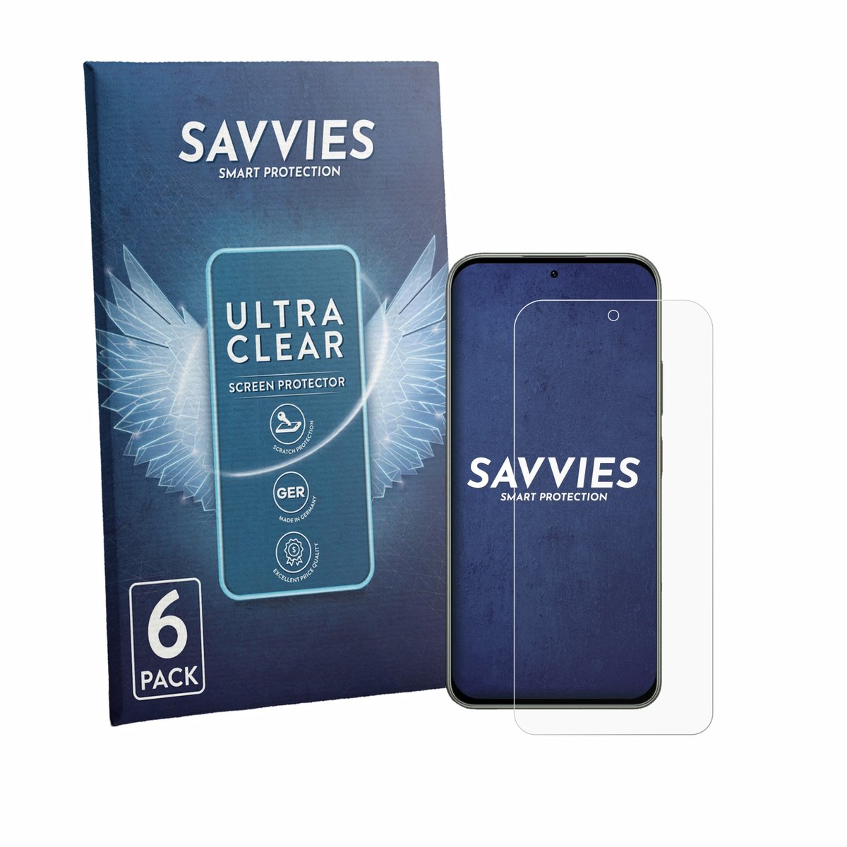 Savvies - Screenprotector voor Tecno Pova 8 - Folie Beschermfolie transparant 6 Stuks