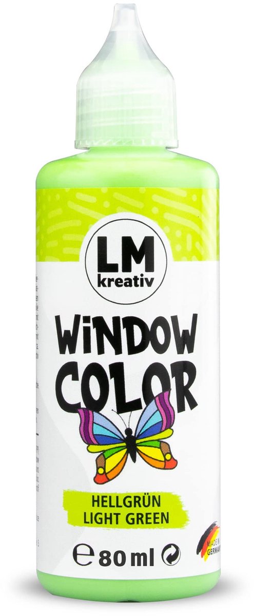 LM Window Color raamverf - 80 ml - lichtgroen - oplosmiddelvrij