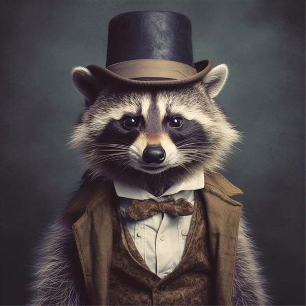 Kits Wasbeer Gentleman gestempeld met bedrukt patroon Starter Kit (wasbeer)