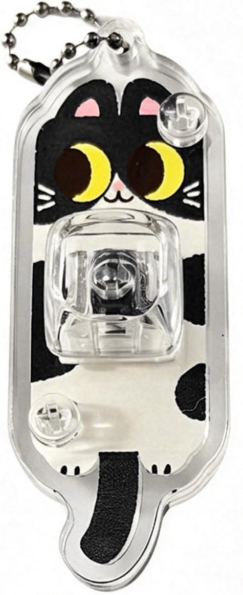 Toetsenbord Fidget speelgoed sleutelhanger Mini toetsenbord schakelaar tester Stressabbau speelgoed sensoriek speelgoed anti stress Kawaii kat schattig grappig voor volwassenen kinderen kantoor