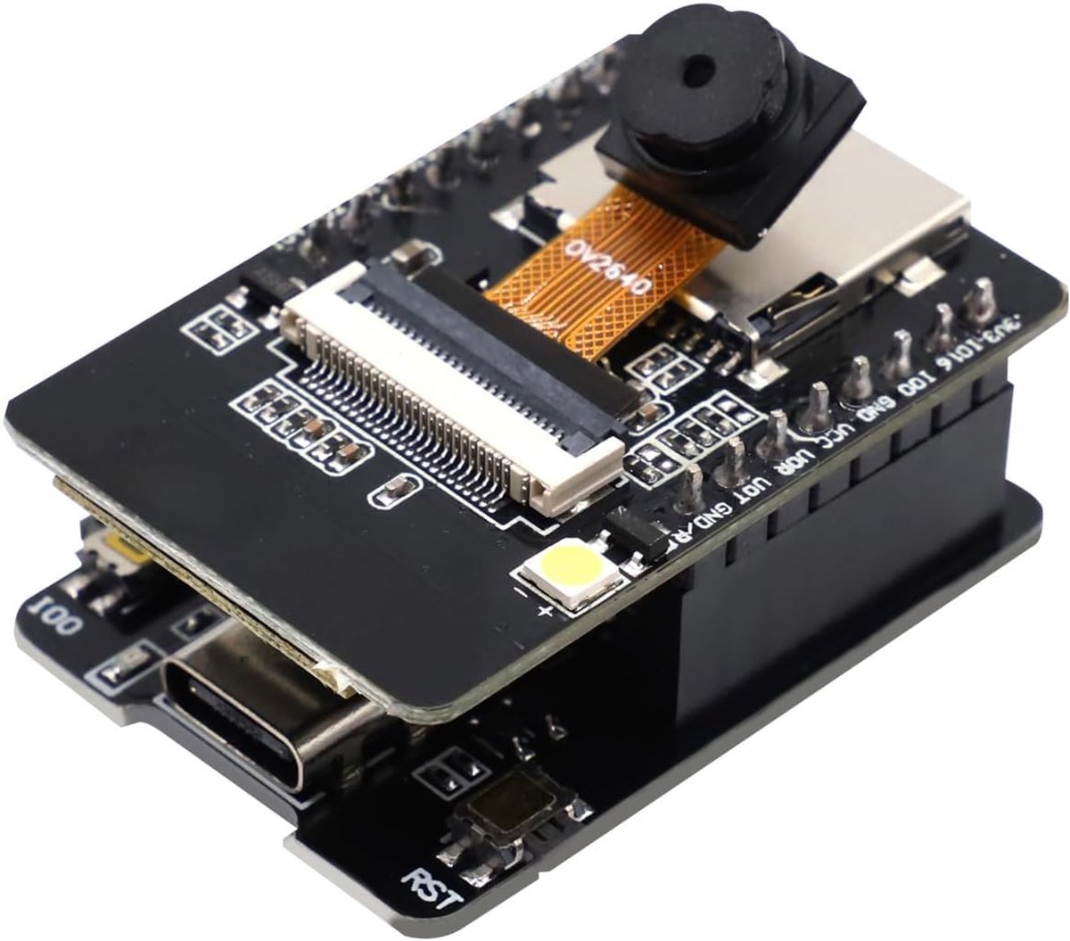 ESP-CAM WiFi Bluetooth Module, Camera Module USB C Development Board ESP DC 5V Dual-Core ontwikkelingskaart met 2640 cameramodule