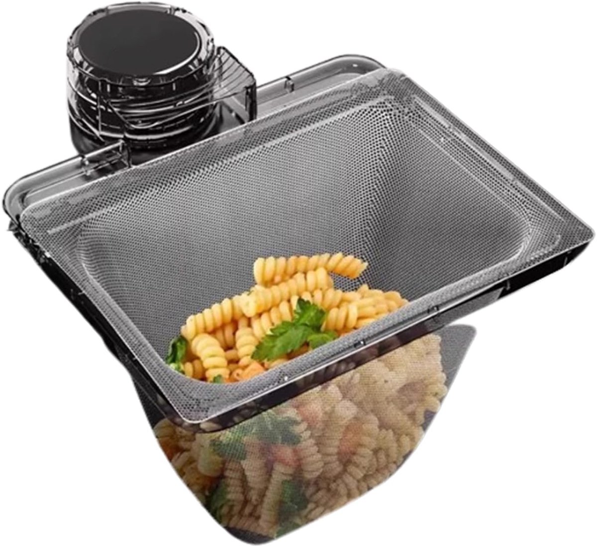 100 stuks zeef voor gootsteen en 1 zuignaphouder, filter, gootsteen, multifunctionele keukenzeef en afneembaar 2-in-1 afdruiprek, voor het organiseren van de keuken