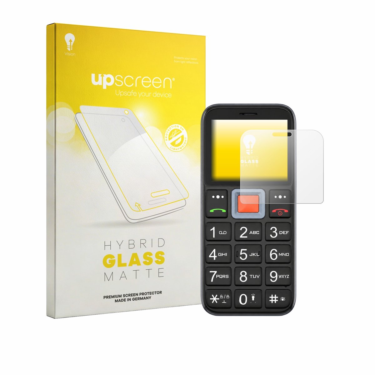 upscreen - Screenprotector voor Easyfone Prime A5 - Folie Beschermfolie Beschermglas matte