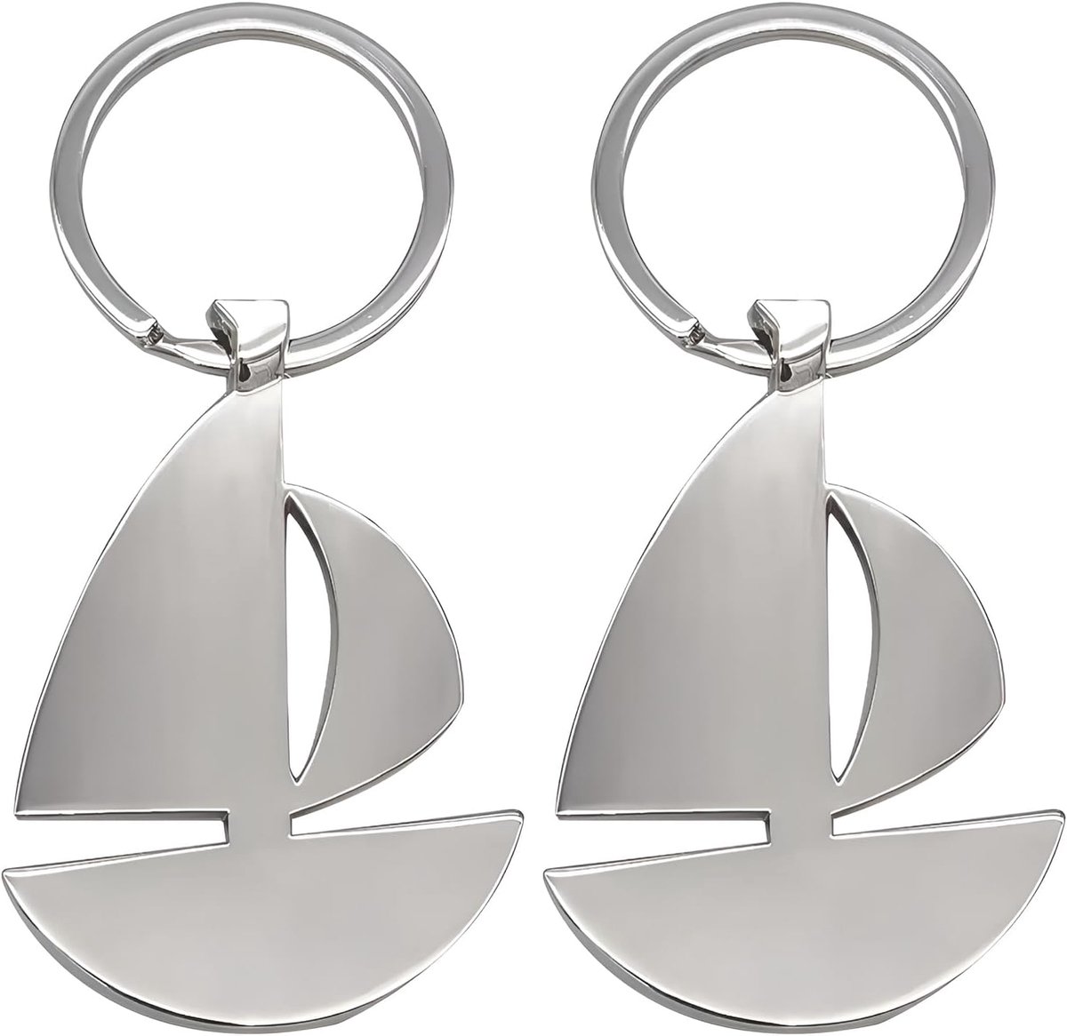 2 stuks zeilboot Sleutelhanger zeevarende sleutelhanger zeilen hanger sleutelhanger voor vriend familie verjaardag