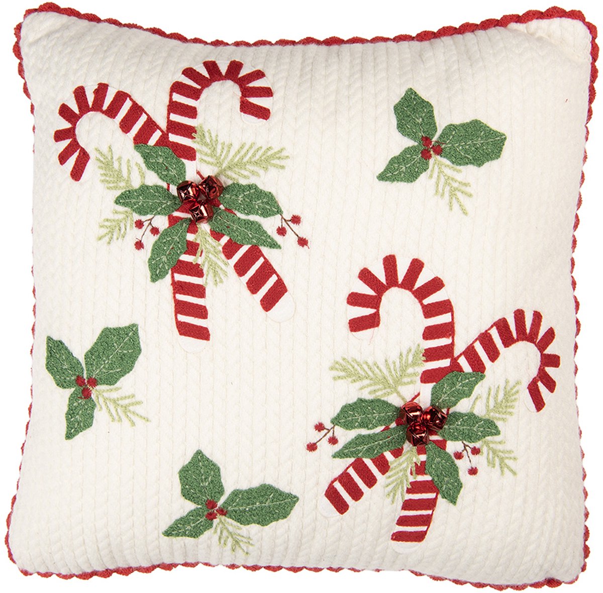 Clayre & Eef Sierkussen 40x40 cm Beige Polyester
