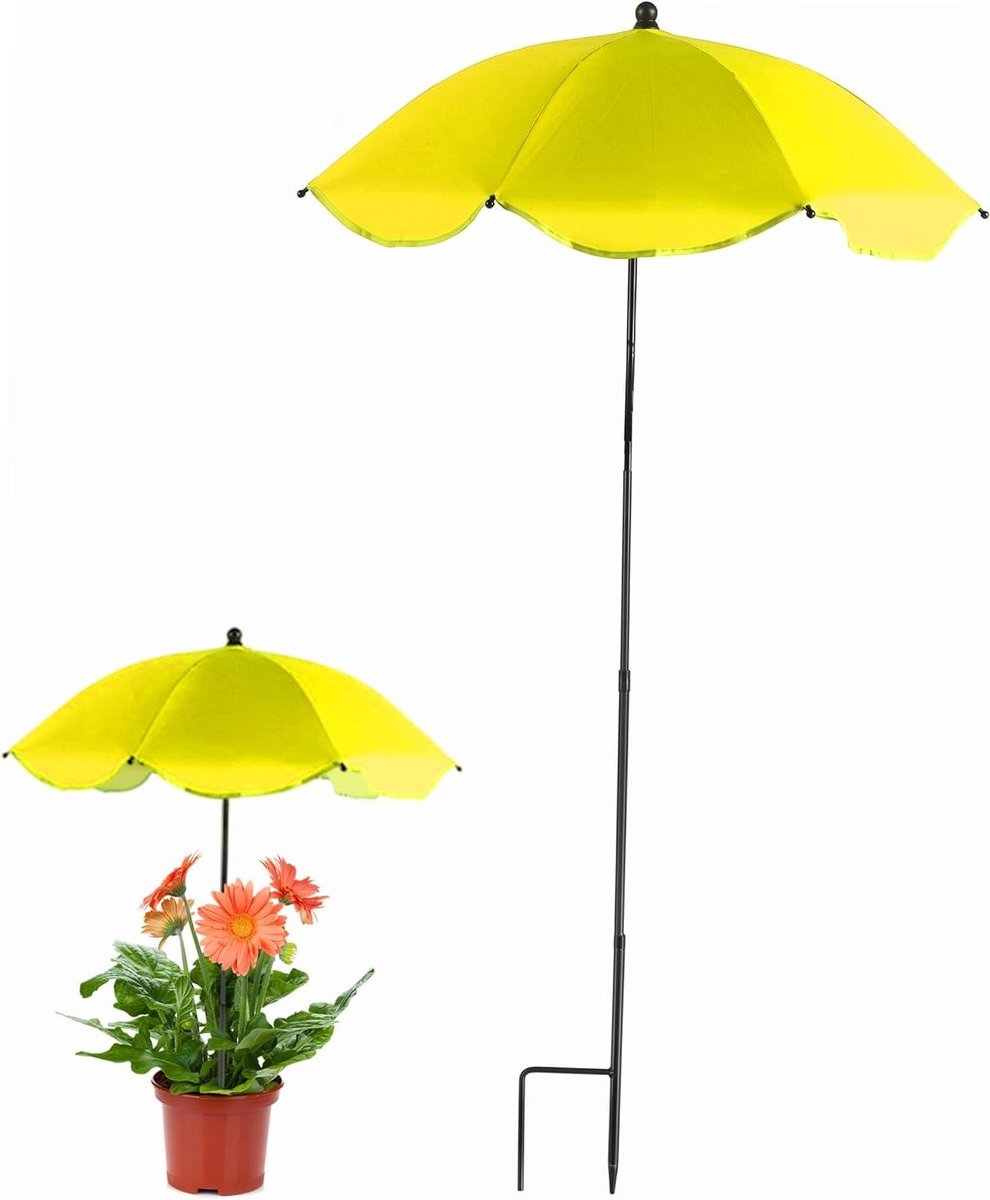 Plantenparaplu - Parasol voor planten - Bescherming tegen zon - UPF50+ zonwering - 80 cm - Groen
