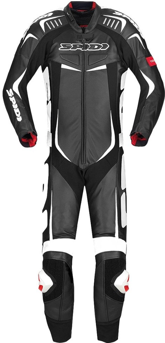 Spidi Track Wind Pro 1-Delig Pak Zwart Wit - Racepak