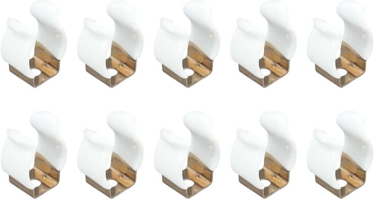 Veerklemmen Gereedschap - Klemmen Harken - Gereedschap Organiseren - Open Type Ontwerp - 10 stuks - Zilver