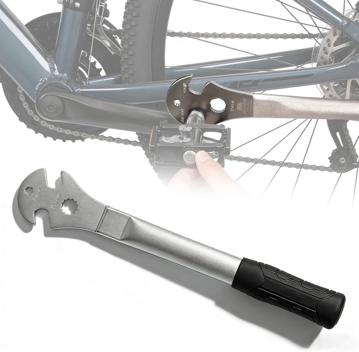 3-in-1 Fiets Pedalen Sleutel, 15 mm met 350 mm Handvat, Gereedschap voor MTB en Racefietsen, Pedalen Verwijderen en Vervangen