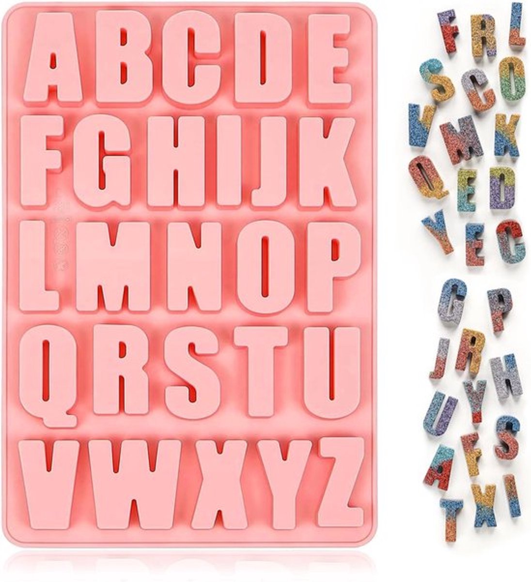 1 stuk siliconen cakevorm - Siliconen bakvormen - 26 alfabetletters siliconenmallen - Alfabetletters A-Z - Perfect voor harskunst - Doe-het-zelf - Taarten - Gebak - Chocolade - IJsbekers - Fondant - Feestdecoratie - Kerstversiering
