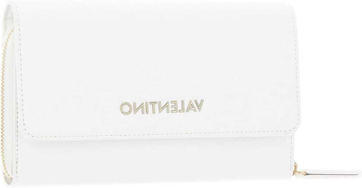 Valentino Bianco Tas - Schoudertas Dames - Dagelijks Gebruik - Letterprint Patroon - 30 x 200 x 130 mm - Wit