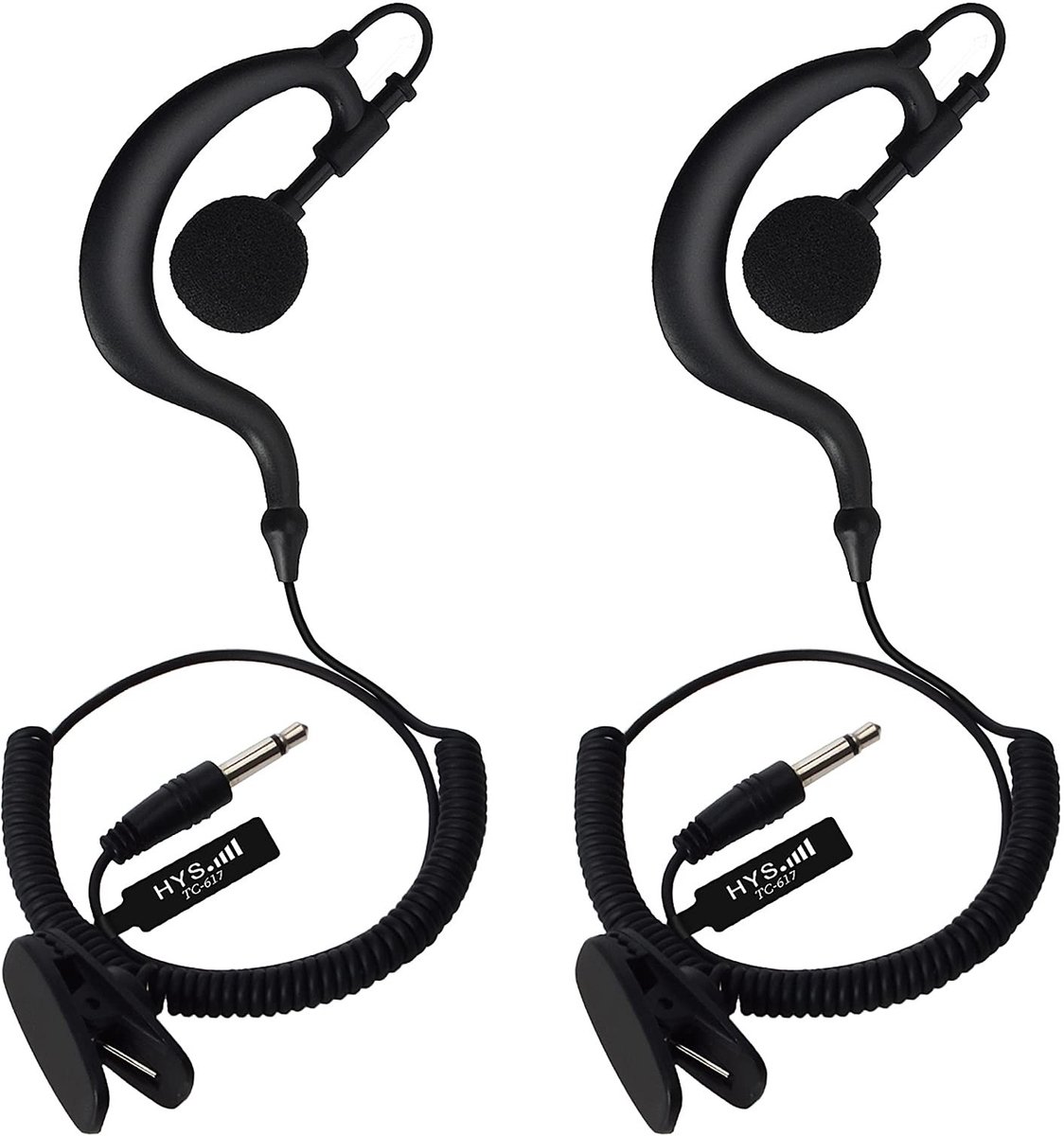 Omgoods - Earhook Hoofdtelefoon met 3.5 mm Jack, Ideaal voor Radio Apparaten