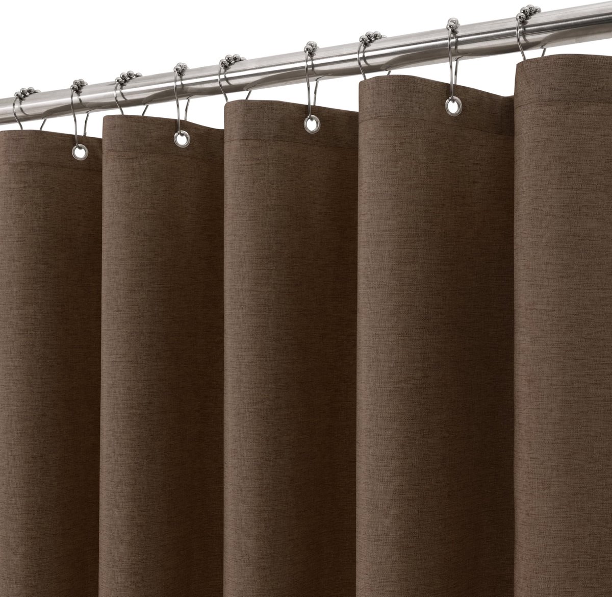 Omgoods - Waterdicht Douchegordijn met Linnen Look 152 x 214 cm