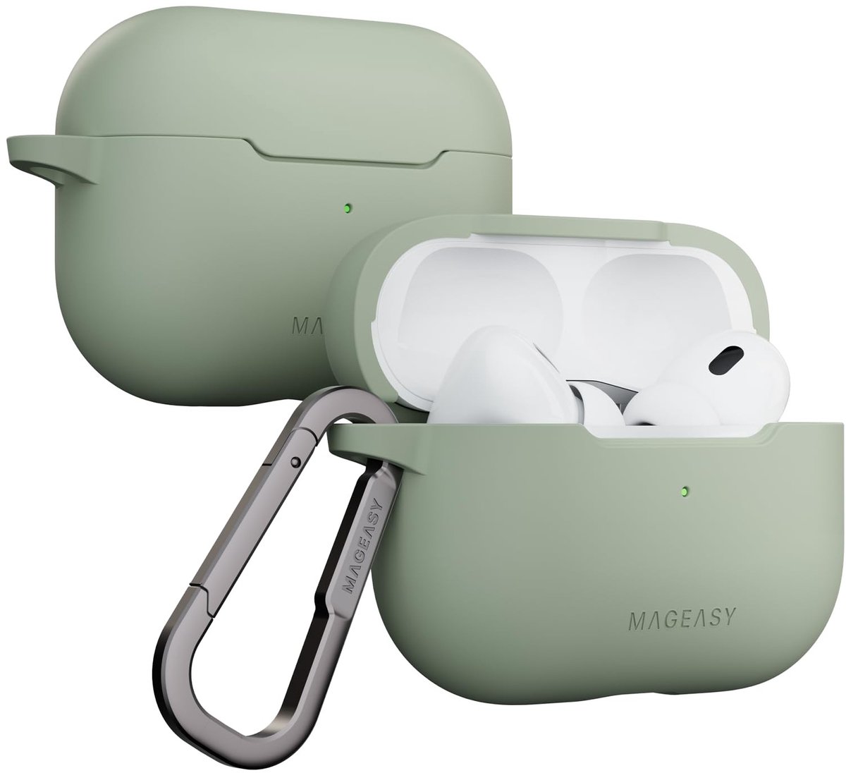 Omgoods - Stootvaste AirPods Pro 2 Case - Glad en Huidvriendelijk Woestijngroen