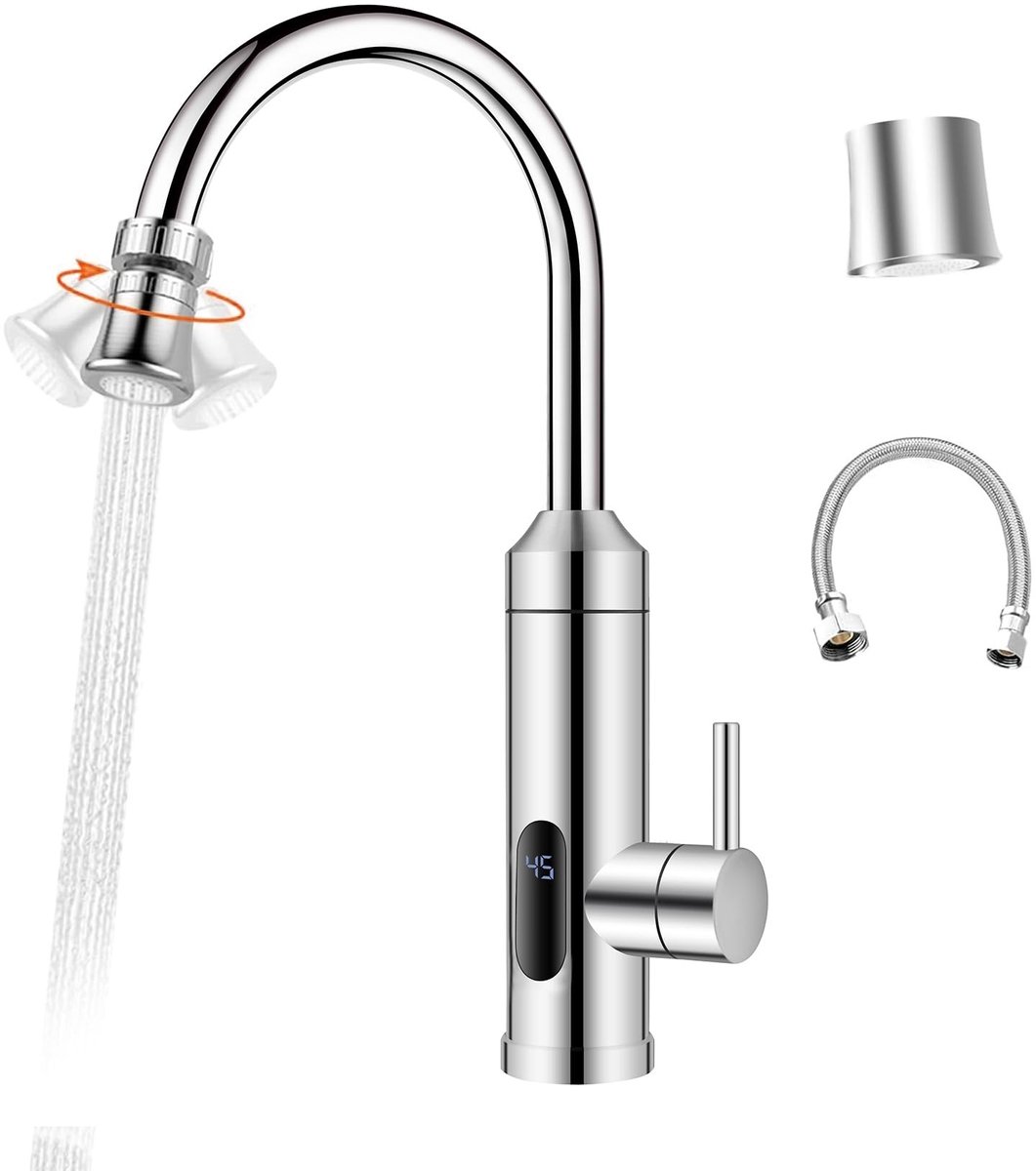 Omgoods - Elektrische Kraan met Waterverwarmer - 230V Voor Keuken en Badkamer