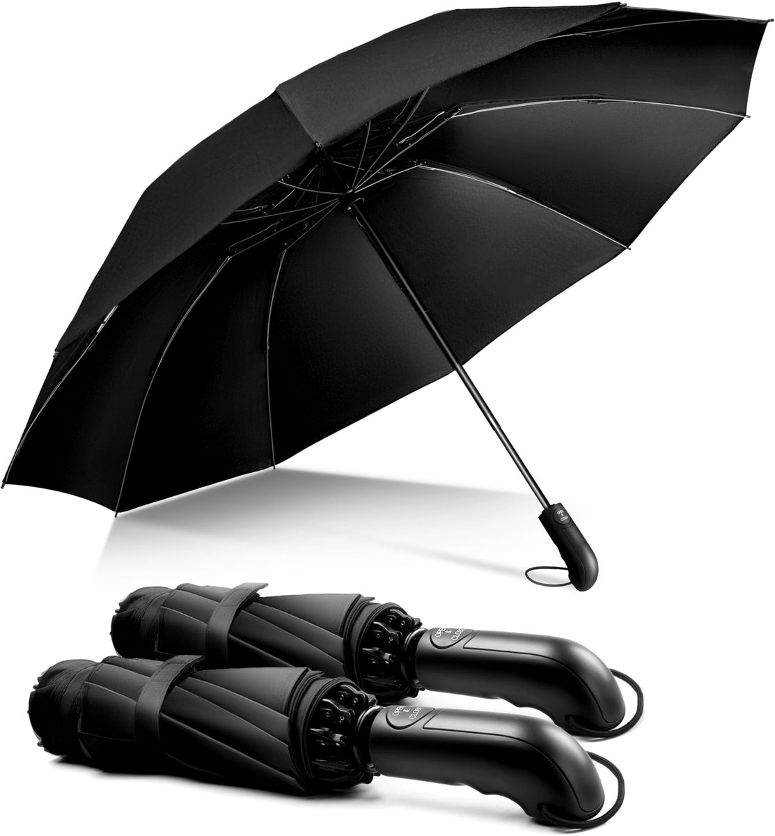Omgoods - Compacte Opvouwbare Stormbestendige Paraplu