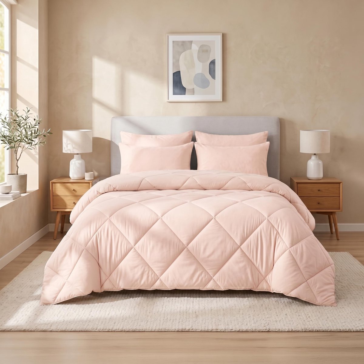 Omgoods - 2-in-1 Duvet Zomer & Winter 224 x 220 cm Microfibre