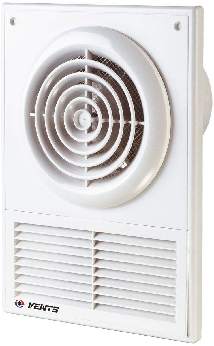 Omgoods - 100mm Afzuigkap Ventilatie Rooster - Voor Badkamer en Keuken, Inclusief Motor