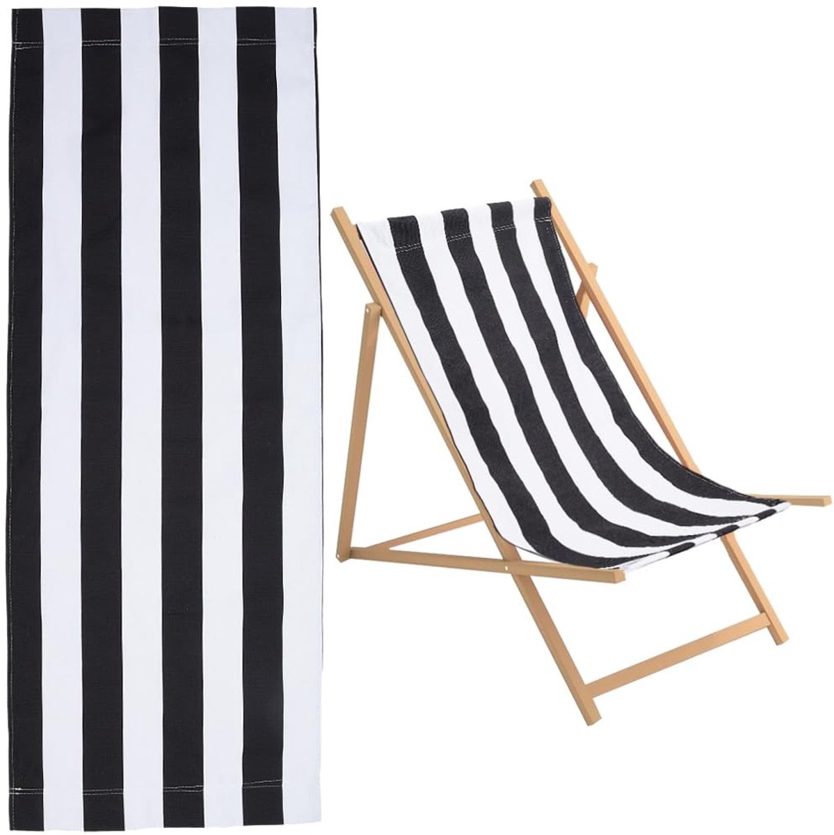 Omgoods - Vervangende Linnen Cover voor Lounge Stoelen 113 x 43 cm