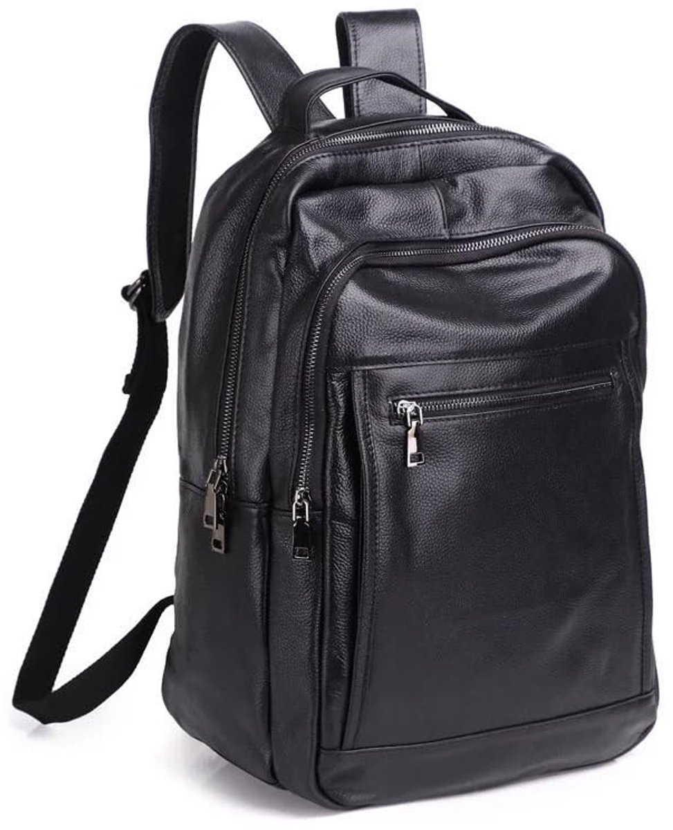 Omgoods - Echt Leren Rugzak voor 15.6 Inch Laptop en Dagelijks Gebruik