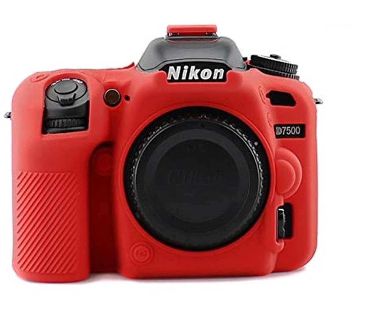 Omgoods - Silicone Camera Cover voor Nikon D7500 - Rood