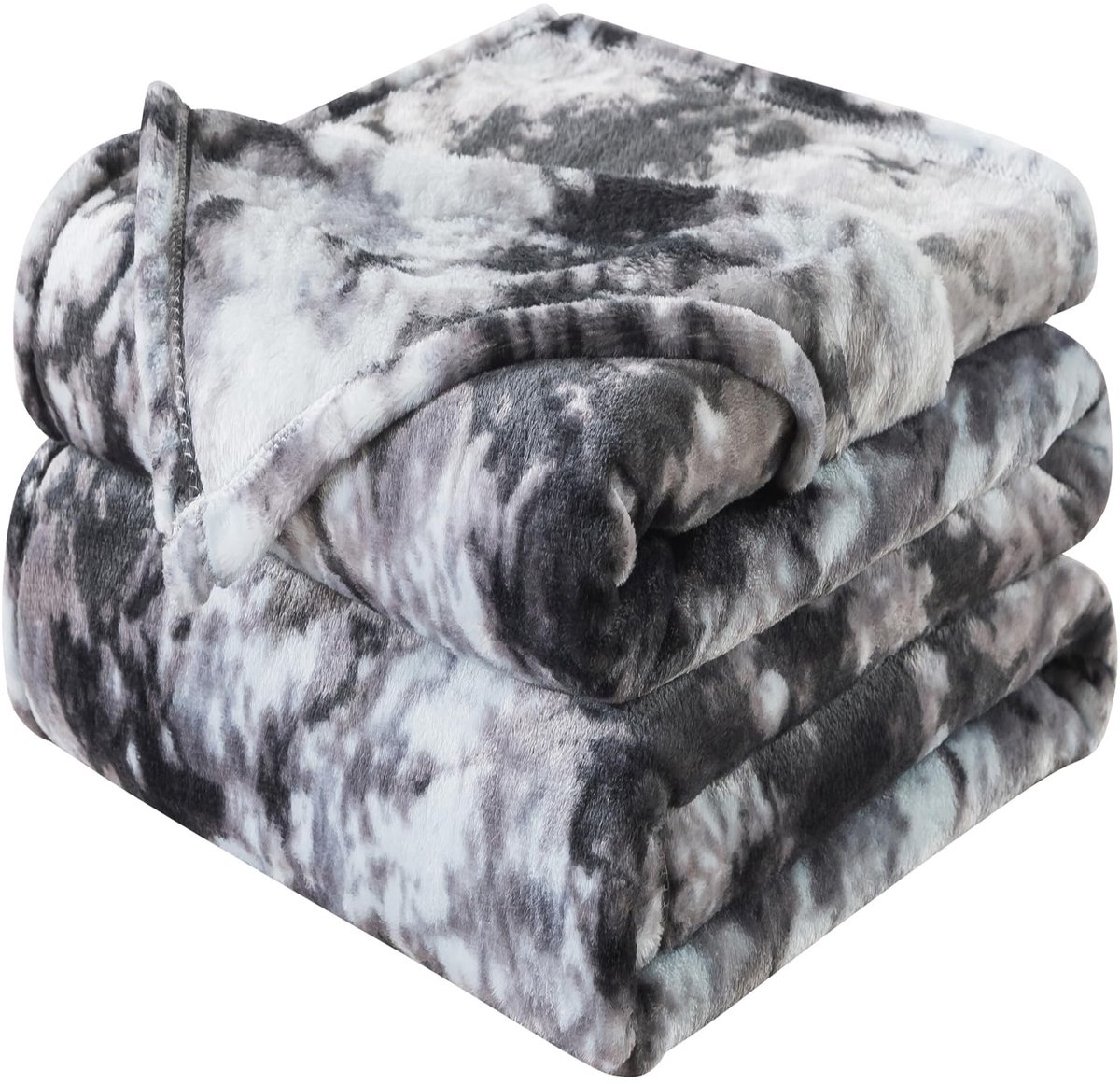 Omgoods - Dikke Fleece Dekbed 230x270cm - Zacht en Warm Grijs Gemêleerd