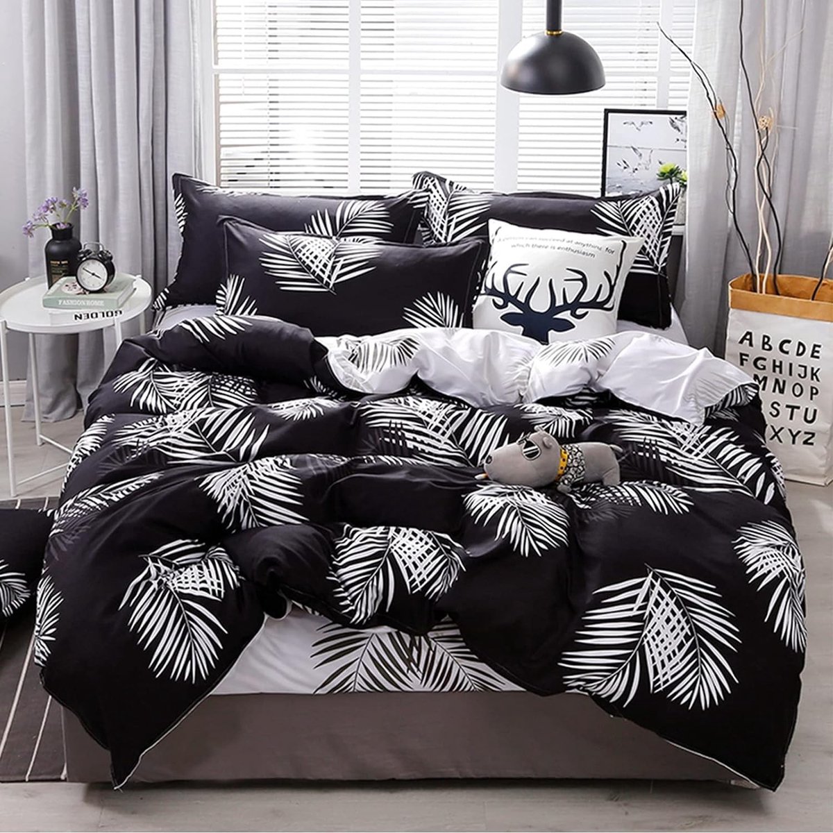 Omgoods - 3-Delige Microvezel Duvet Cover Set (150 x 200 cm) met Kussenslopen