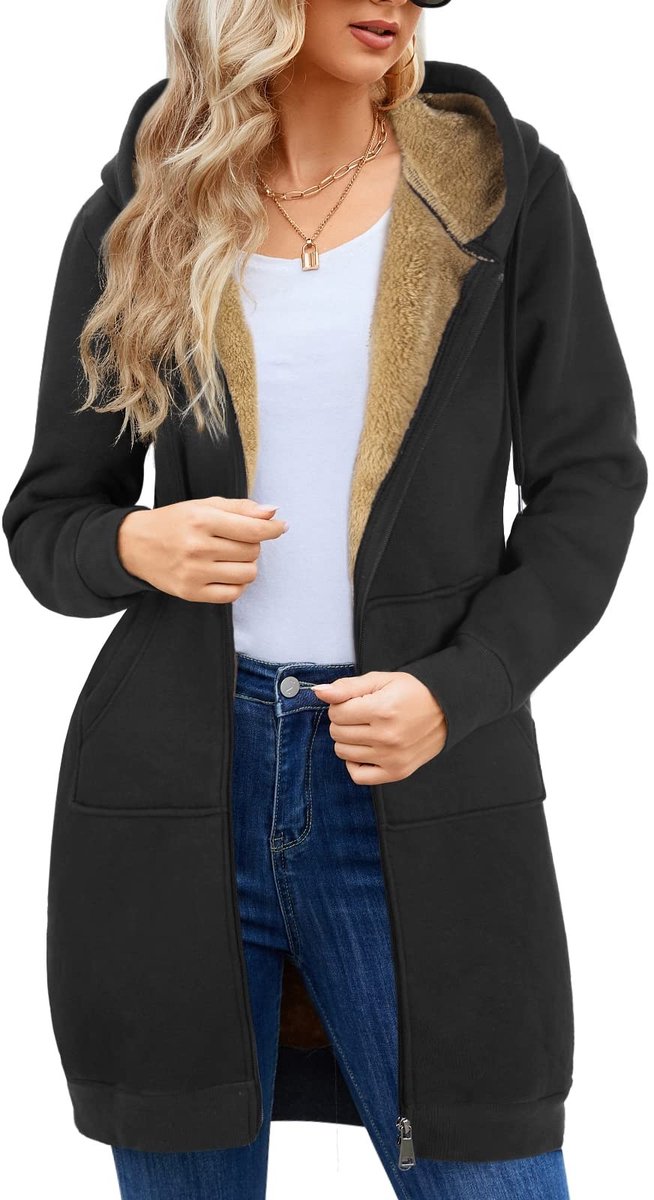 Omgoods - Dames Fleece Hoodie - Casual en Comfortabel met Zakken