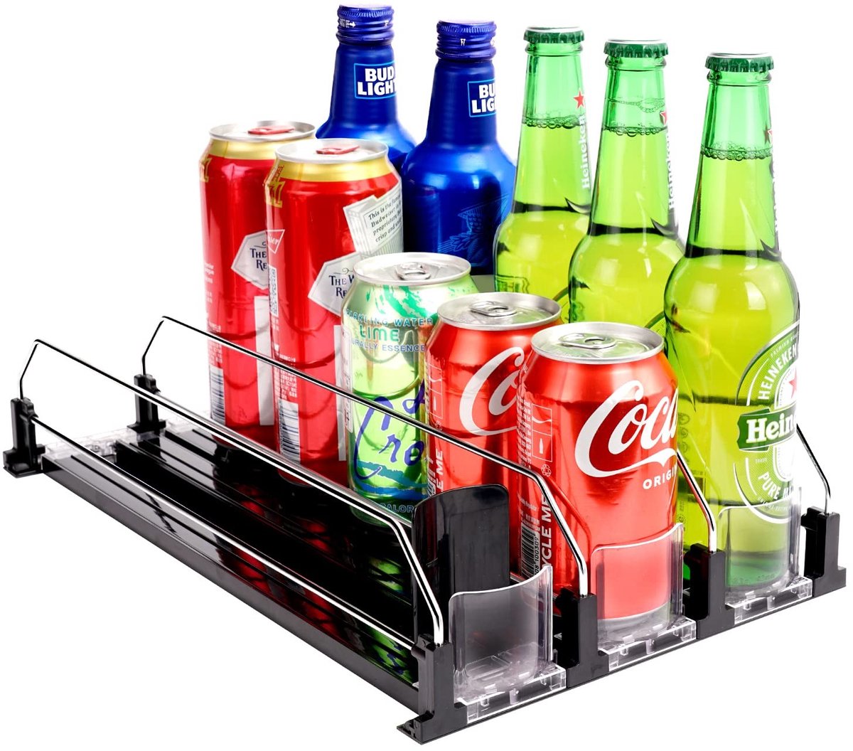 Omgoods - Automatische Blikjes Organizer - Voor 15 Blikjes - Ideaal voor Koelkast