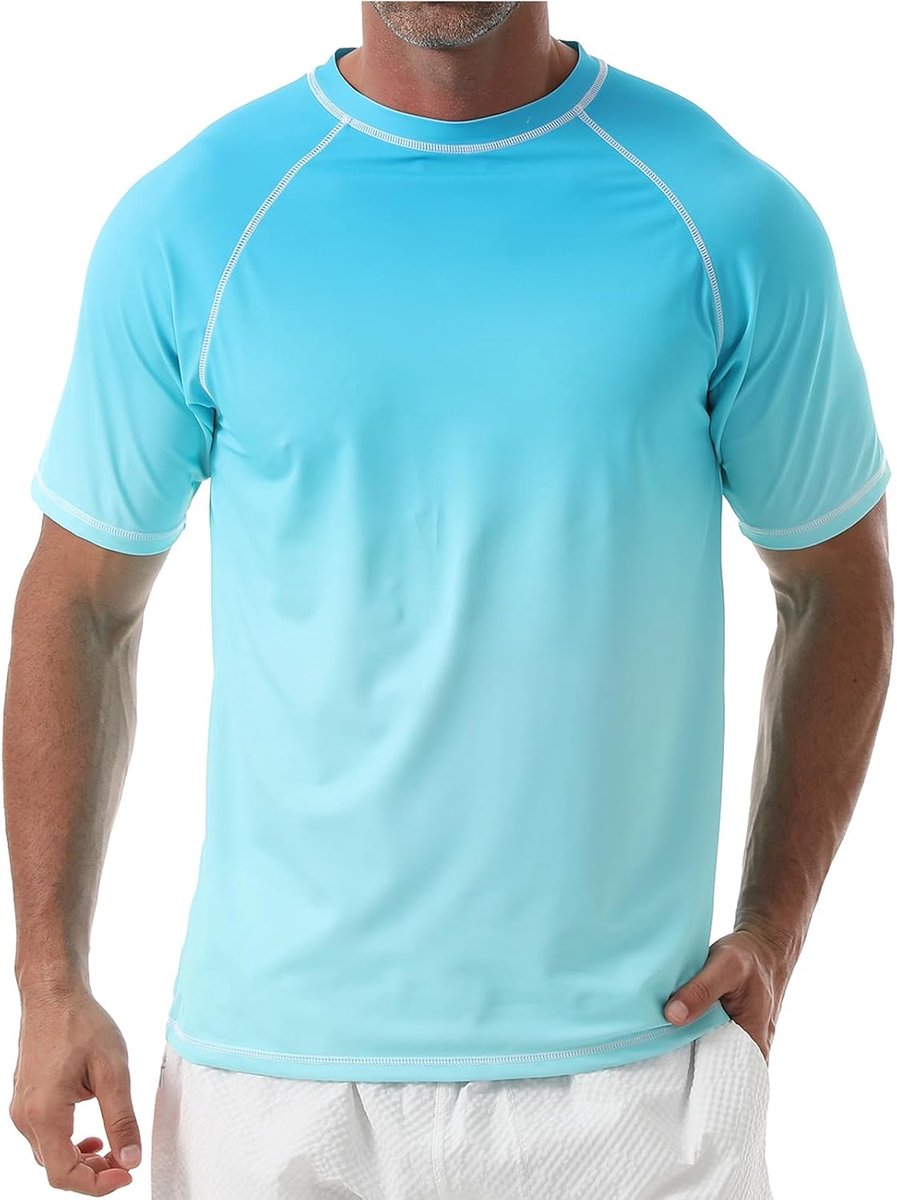 Rash Vest Watersport Rash Guards Zwemmen Shirts Zonbescherming Surfen T-Shirt Running Sport Top Sneldrogend Korte Mouw