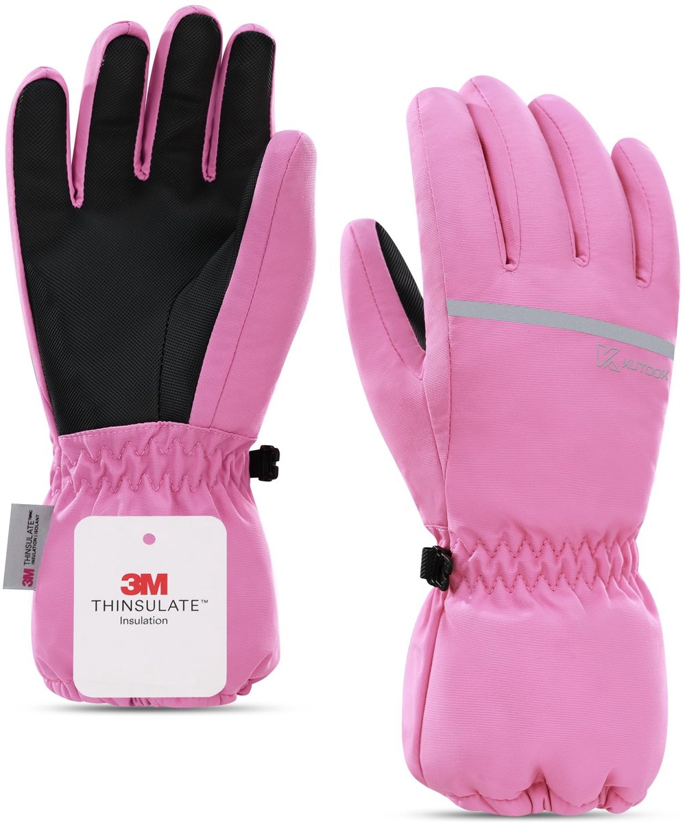 Omgoods - Kinder Ski Handschoenen - Waterdicht en Warm met Reflectieve Accenten