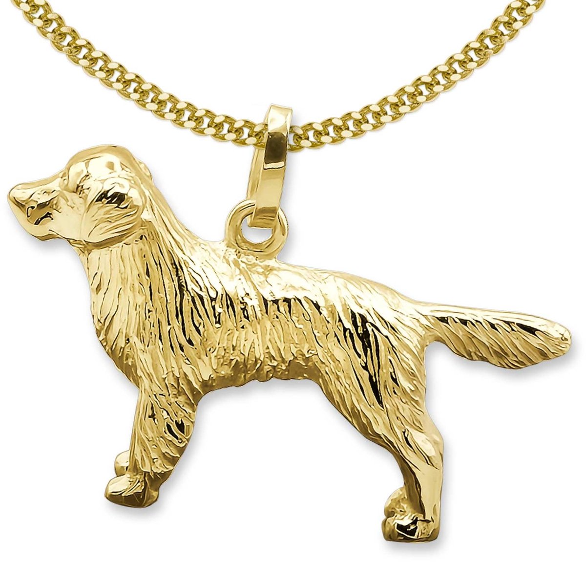Omgoods - Golden Retriever Ketting 26 mm - 3D Plastic Hond Pendant 45 cm