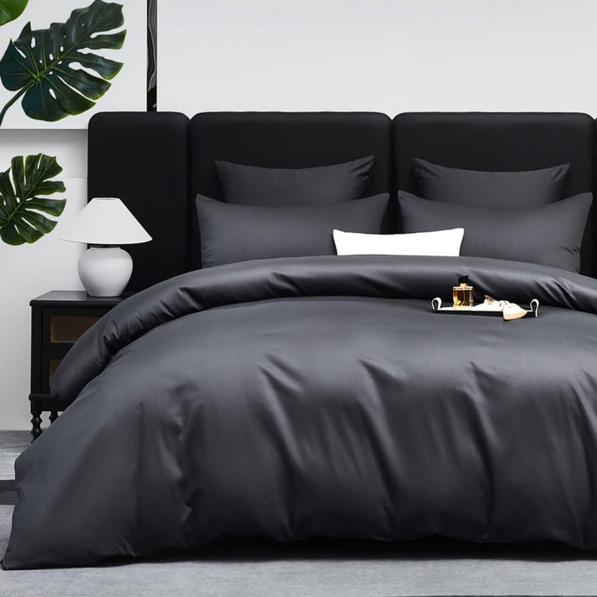 Omgoods - Satijnen Dekbedovertrekset 155 x 220 cm met 2 Kussenslopen