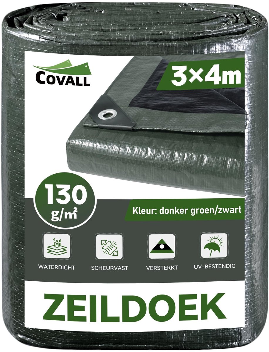 Omgoods - Waterdichte Klapdoek 3 x 4 m - Ideaal voor Camping en Bescherming