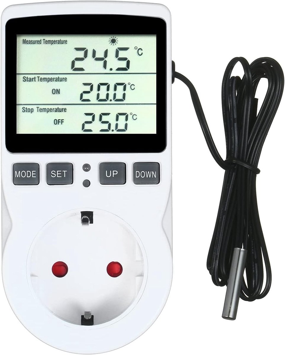 Omgoods - Digitale Temperatuur Controller met Timer voor Verwarming en Koeling