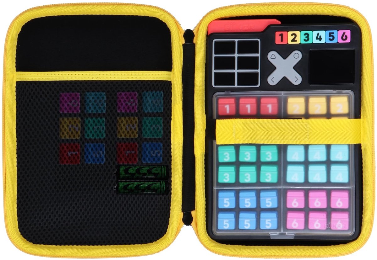 Omgoods - Opslagcase voor GiiKER Smart Sudoku Spel - Zwart en Geel