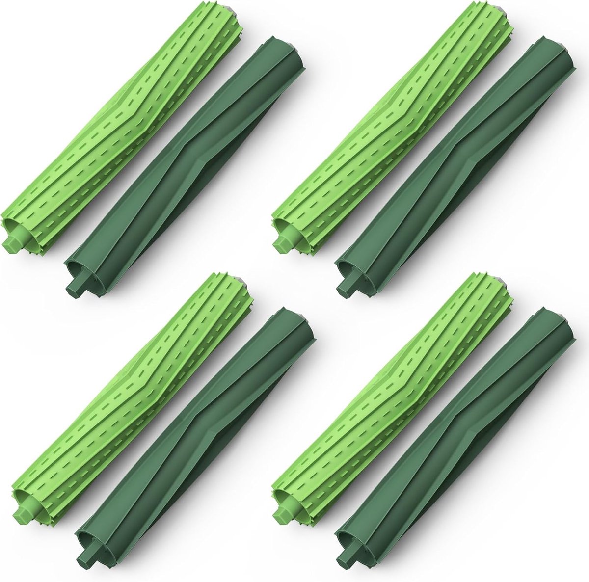 4 Set Rollen Borstel voor iRobot Roomba E/I/J Serie e5 e6 e7 i1 i1+ i2 i3 i3+ i4 i4+ i6 i6+ i7 i7+ i8 i8+ j6+ j7 j7+, Combo i5 i5+ j5 j5+ Stofzuiger, Reserveonderdelen voor iRobot Roomba E/I/J Serie