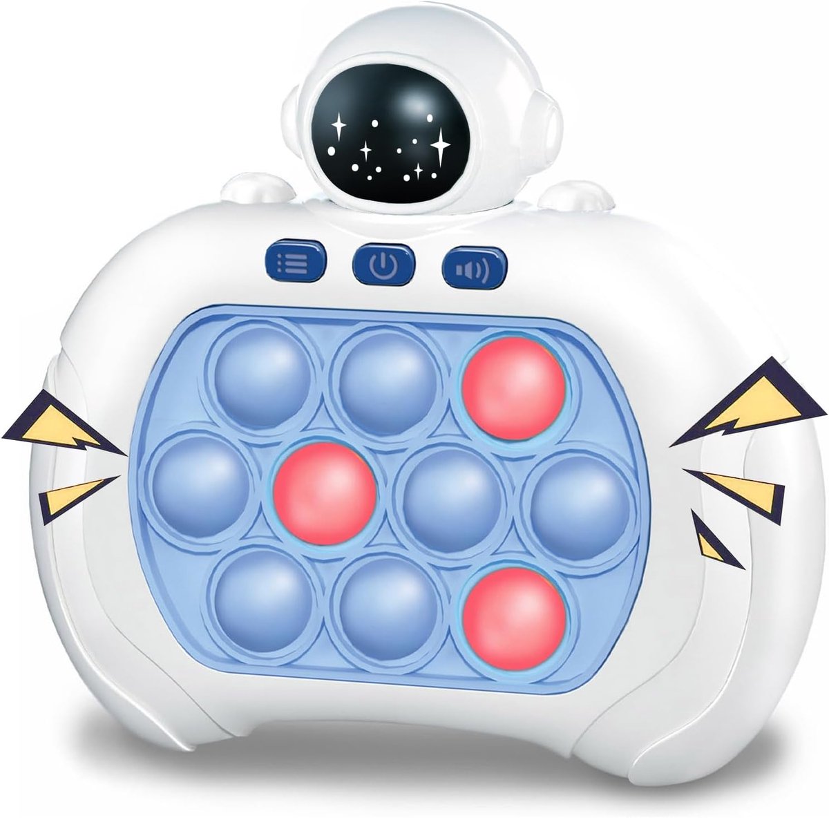 Push Game Fidget Toys Pro voor kinderen en volwassenen, pop-handheld spel, snelle puzzel-speelmachine, push-bubble-stressspeelgoed, cadeau voor jongens, meisjes, tieners