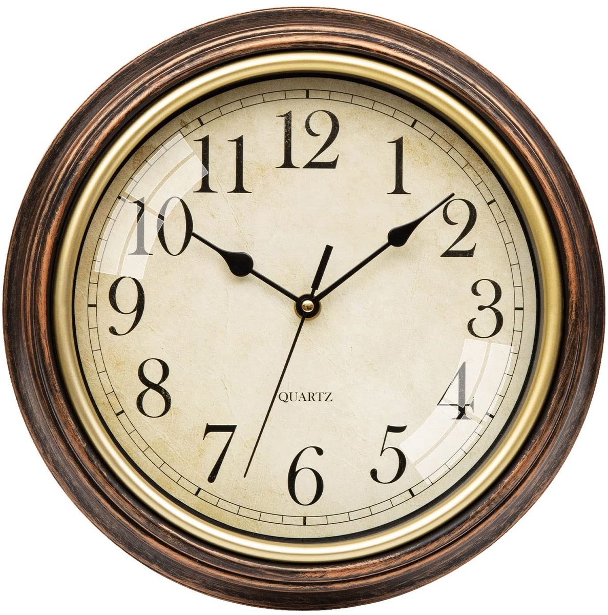 Omgoods - Retro wandklok 30 cm - Stille quartz klok voor woonkamer en slaapkamer