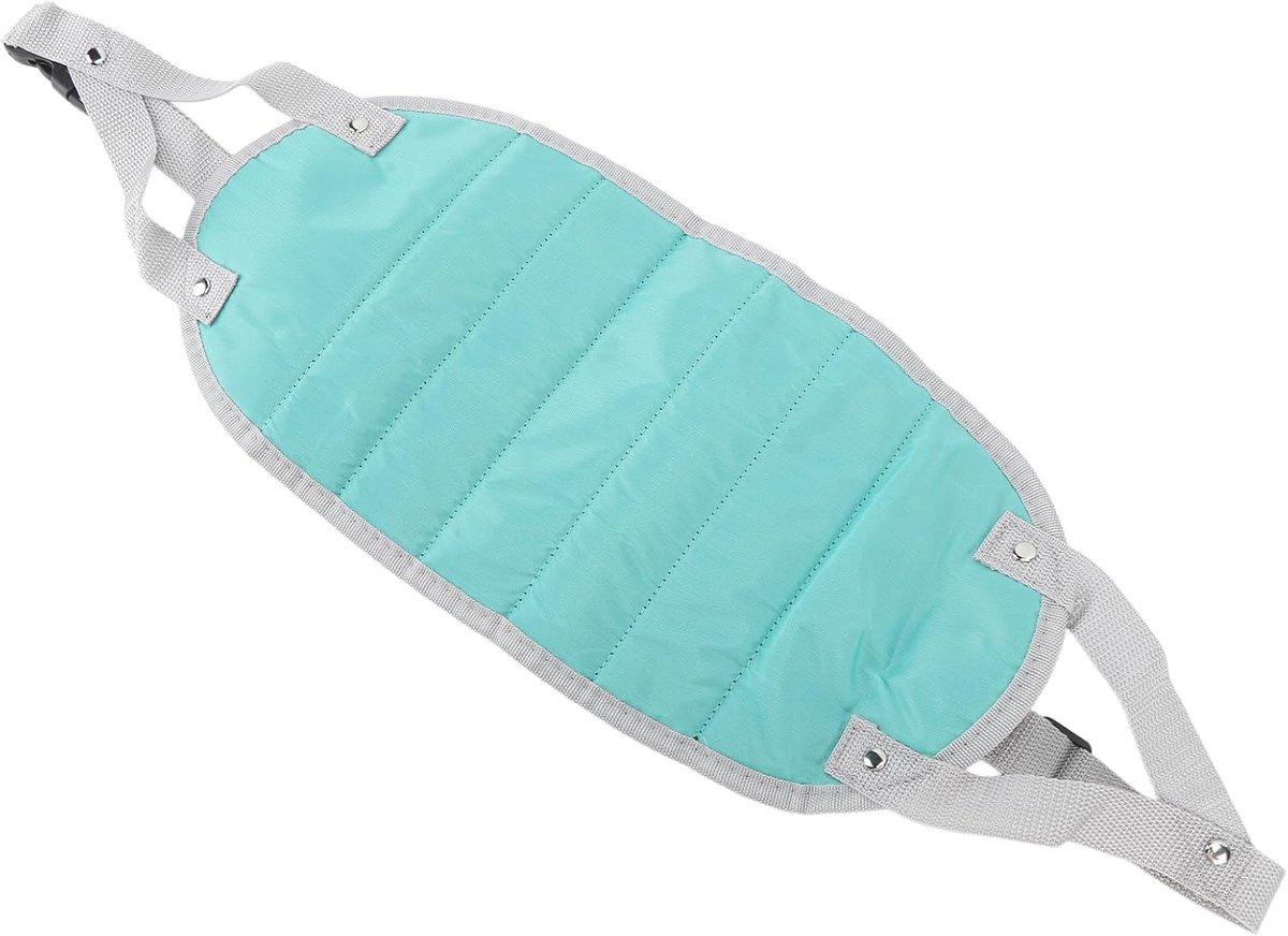 Vliegtuig Voetensteun - Reis Hangmat - Comfortabel Reizen - Verstelbare Riem - 90 g - Cyaan