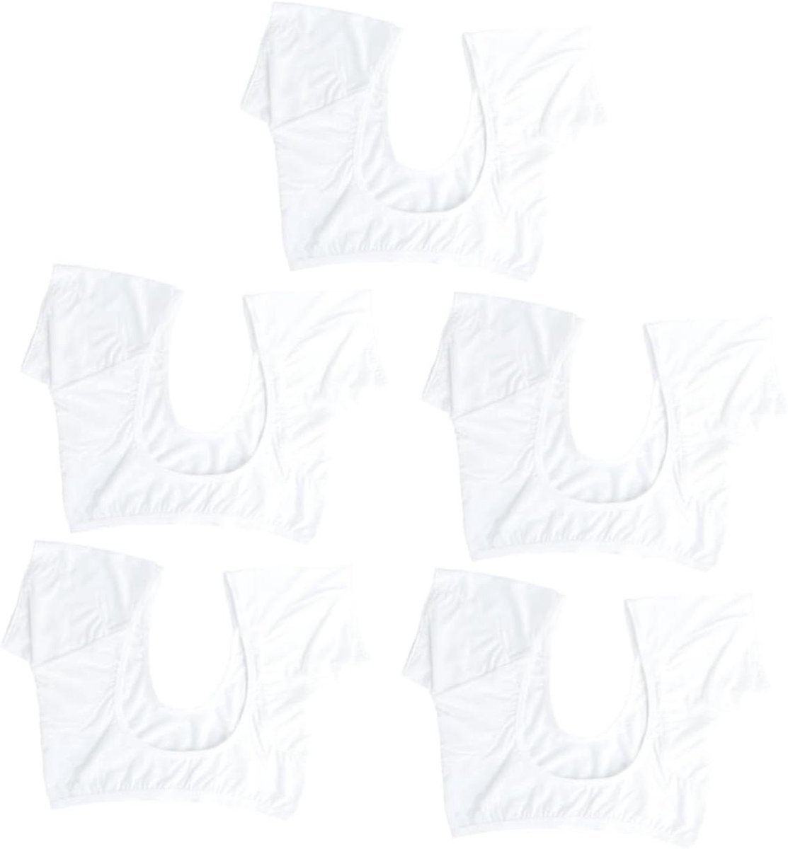Oksel Zweetpads - Zweetbeschermers Ondergoed - Droog Blijven - Absorberend Materiaal - 5 Stuks - Wit