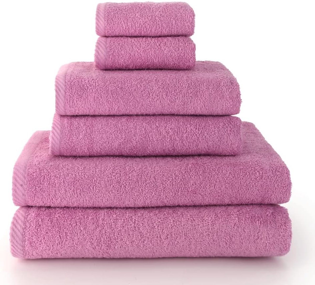 SnelShoppen - Handdoeken set - 2 handdoeken, 2 badhanddoeken en 2 bidetdoeken - 100% katoen, 500g/m² - Zacht, absorberend, snel drogend - Verkrijgbaar