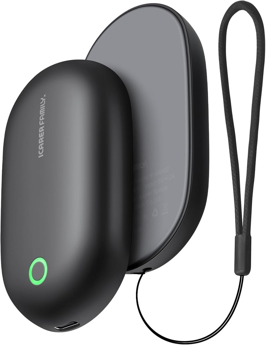 SnelShoppen - Oplaadbare Handwarmers 2-Pack, Magnetische USB Elektrische Handwarmers 5000mAh, 3 Warmte-instellingen, Draagbare Herbruikbare Handwarmer