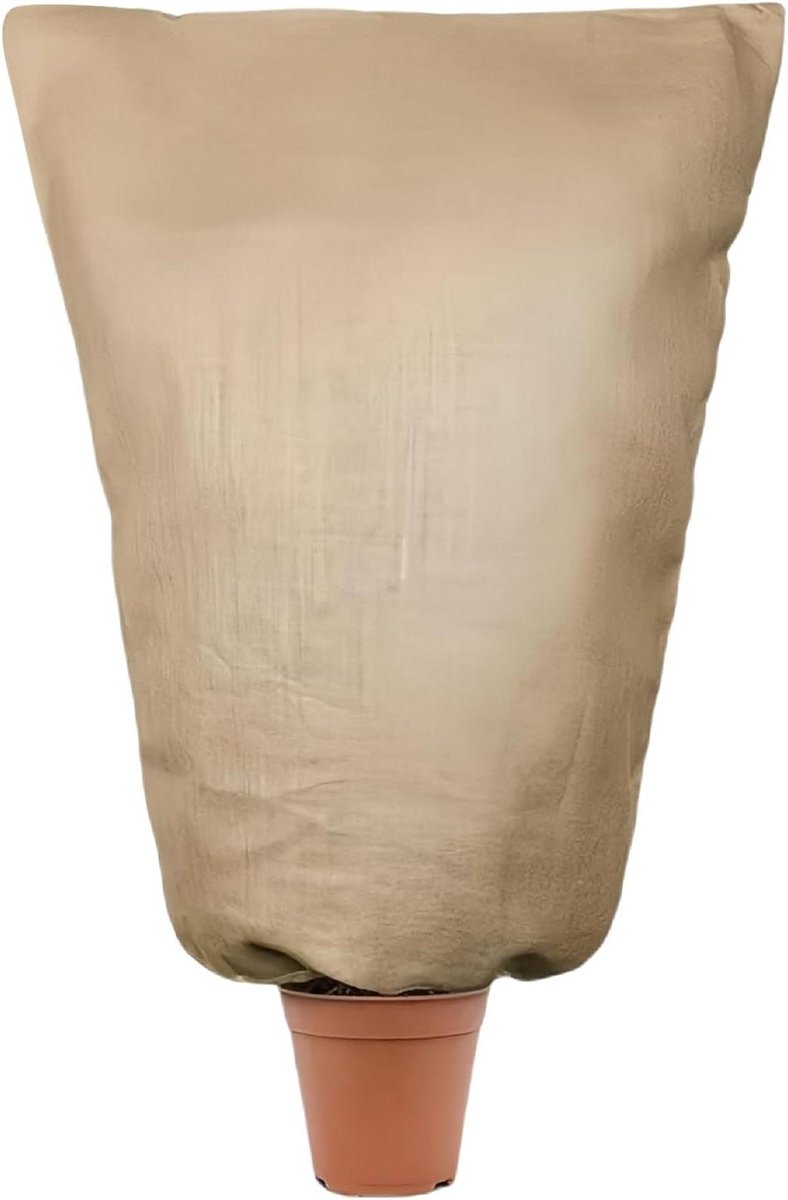 Planten Jute Zakken - Winterplantenhoes Tuin - Bescherming Buitenplanten - Ademend Natuurlijk Materiaal - 22.4 x 18.6 cm - Bruin