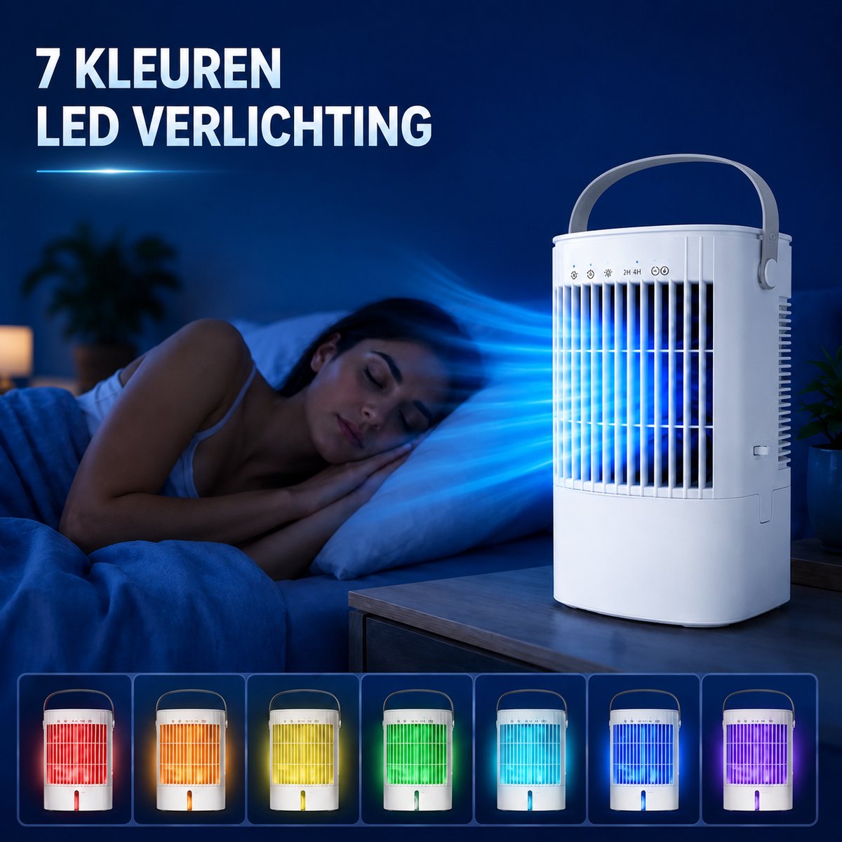 Mobiele Airco Zonder Afvoer - Mobiele Airco Zonder Slang - Compact En Zuinig - Ideaal Voor Koeling In Slaapkamers Of Kleine Kantoren - 30cm – foto 3