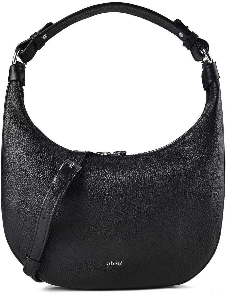 abro Nana Schoudertas Leder 27 cm - Dames - black-nickel