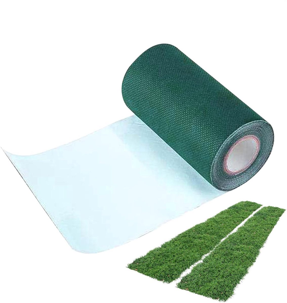 Verbindingsband Kunstgras - Kunstgras Tape - Gazon Bevestigen - Eenzijdig Zelfklevend - 500 cm x 15 cm - Groen