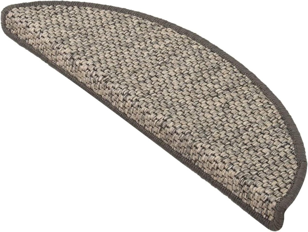 Trapmatten - Trapbescherming Zelfklevend - Veilig Traplopen - Geluidsdempend Antislip - 56 x 20 cm - Zilver